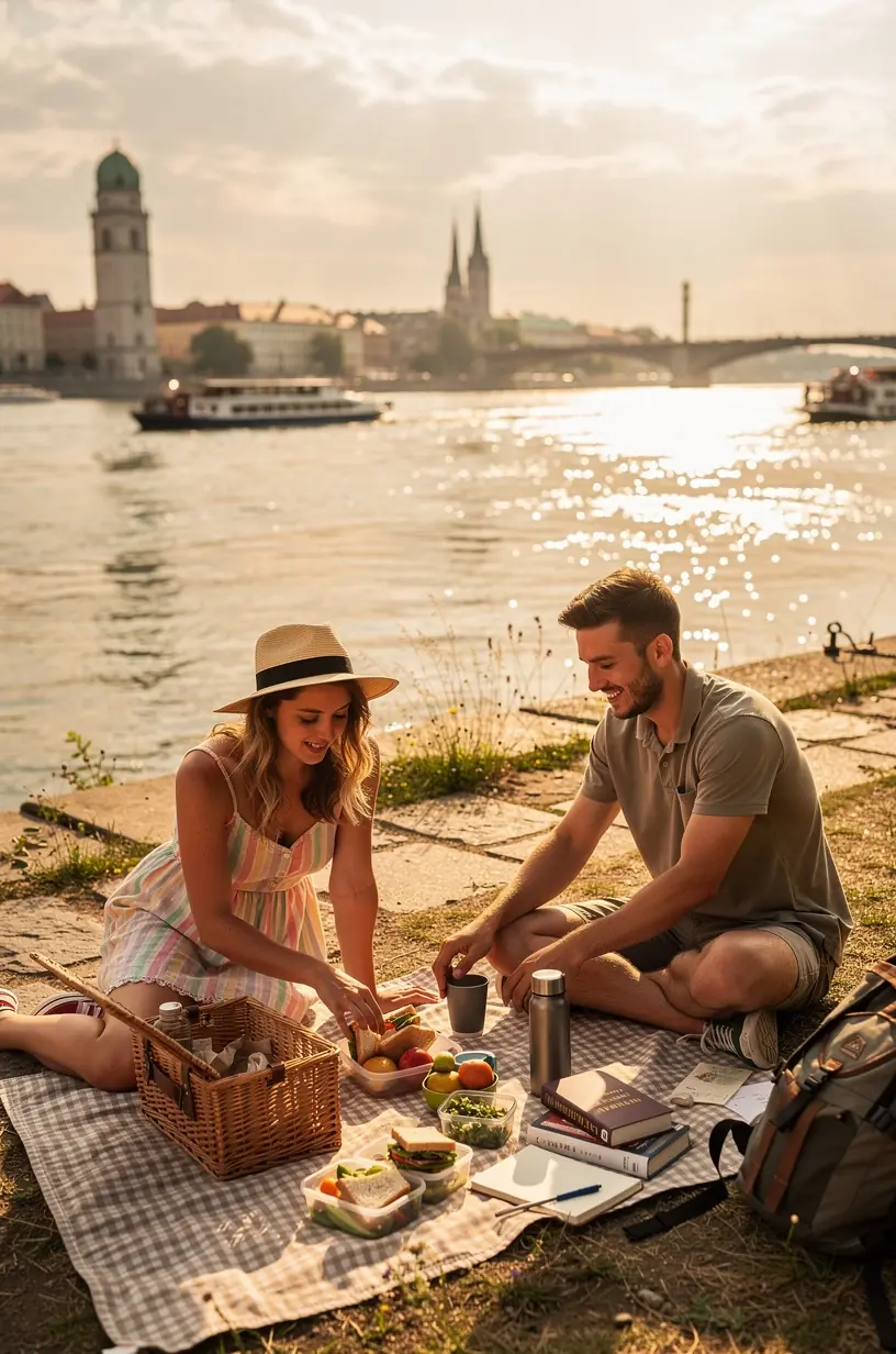 Fiatal férfi elemzi pénzügyi céljait egy kávézóban laptop segítségével